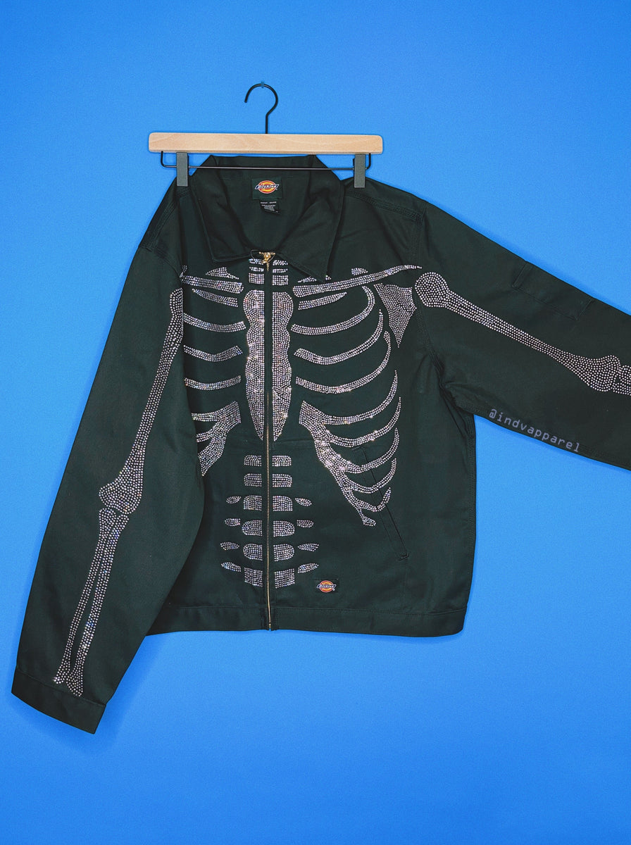 Rhinestone Skeleton DICKIES Eisenhower Jacket, Men's