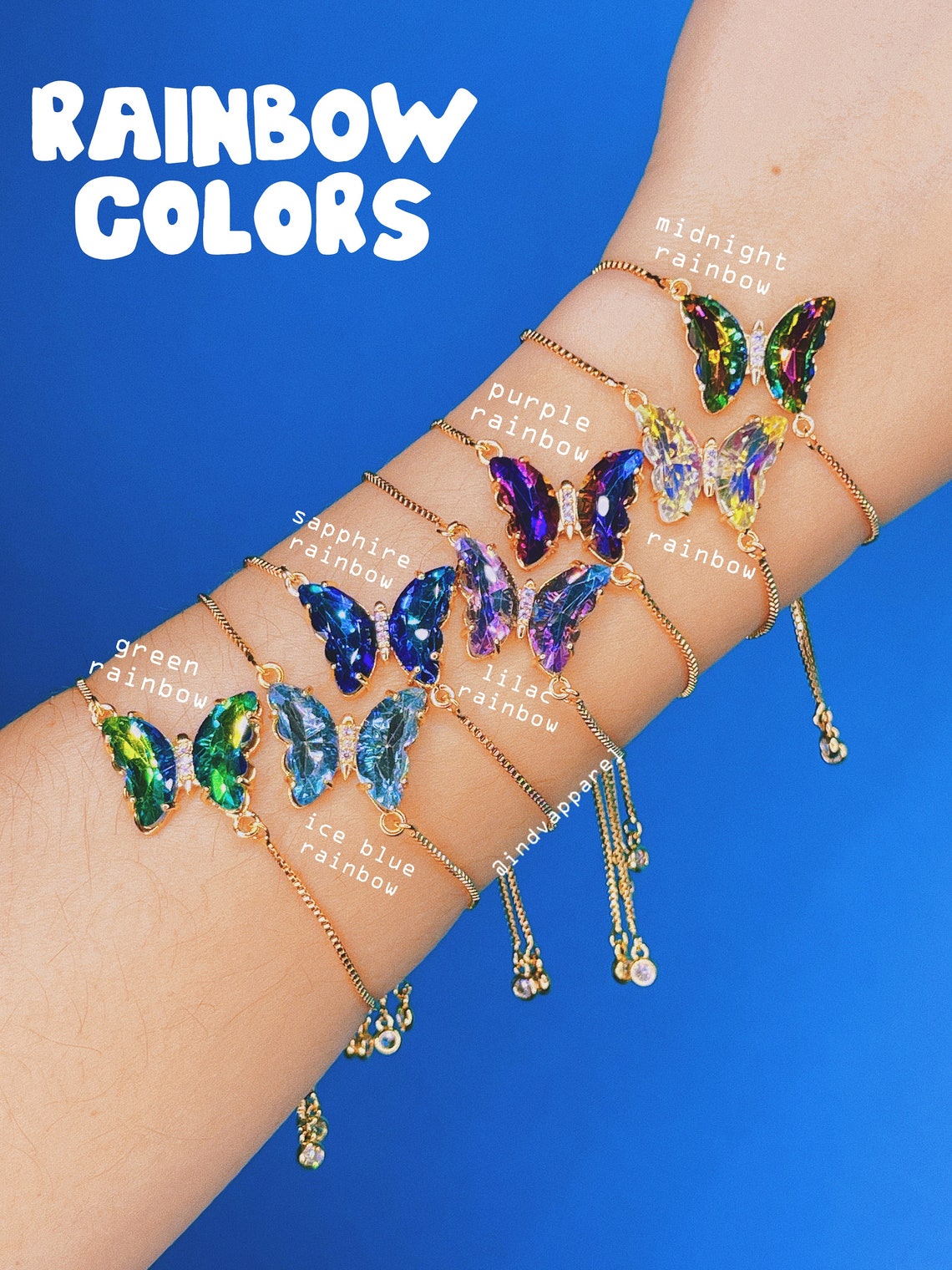 Ettie Thinbead Butterfly Bracelet – Maudes The Jewellers