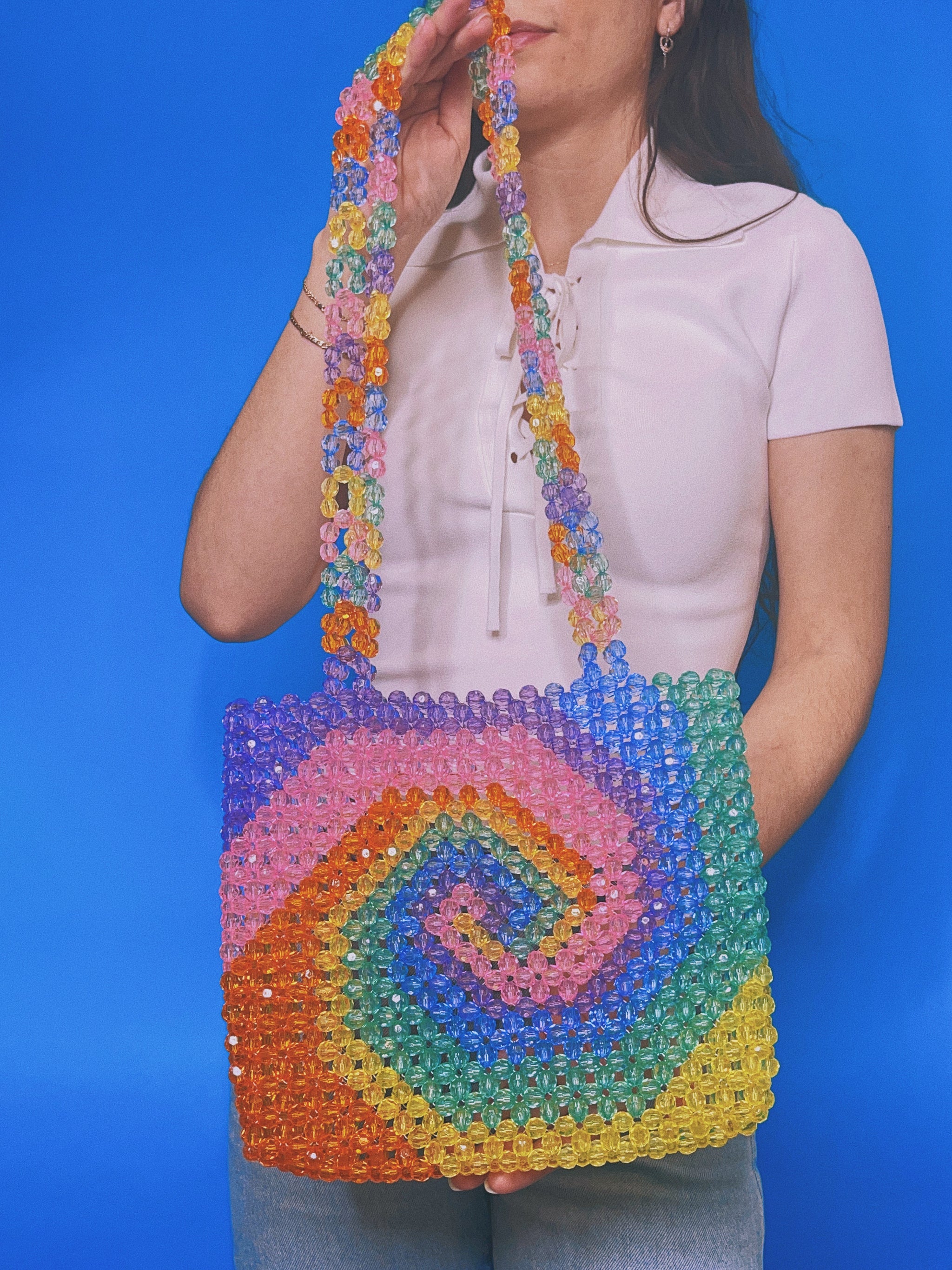 Rainbow Spiral Bead Bag – INDV Apparel